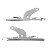 Brixwell Jalousie Louver Window Glass Clip for Pan Am - Stamped Aluminum, 4' Length, Right Hand, 100 Feet Roll - Window Glass Support, Louver Window Hardware- pack of 2