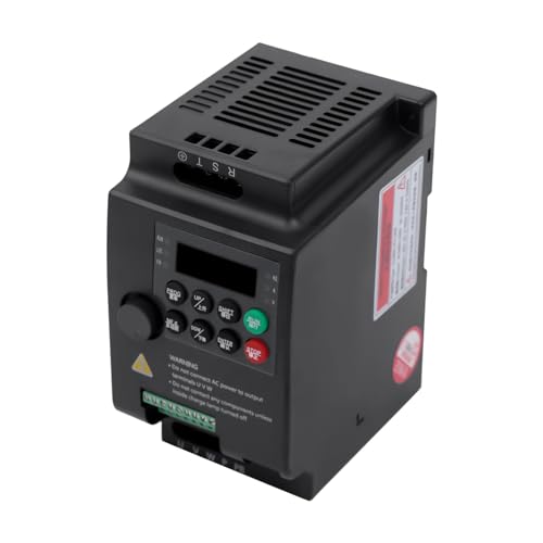 Frequenzumrichter 380 VAC Dreiphasen-Wechselrichter VFD-Drehzahlregler für Motoren, Bohrmaschinen, Pumpen, Ventilatoren, Kühler, Kompressoren (1.5KW)