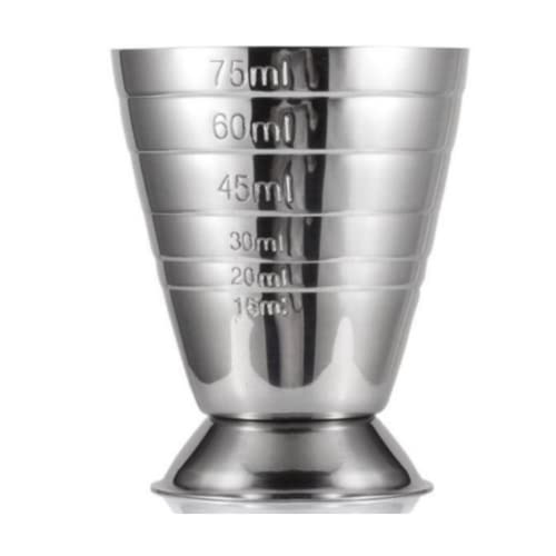 Dosador Drink Luxo 75ml - Cromado - Ideal para ter a medida certa do GIN, Vodka e outros destilados