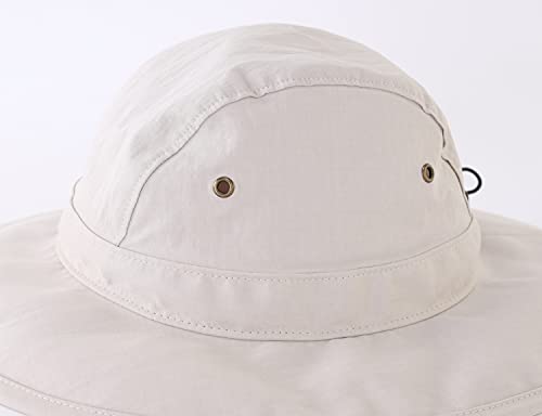 Image of Home Prefer Summer UPF 50+ Men's Bucket Sun Hat Wide Brim Fishing Hat Safari Hat