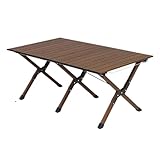 Genérico Mesas Plegables de Exterior for Comedor, café, jardín, Picnic, sombrilla, ferias comerciales, Muebles, Conjuntos(Style-0)