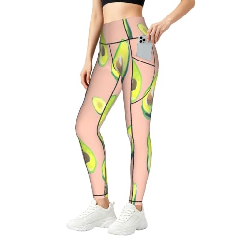 Pantalones de yoga para mujer elásticos con bolsillos prácticos que no transparentan