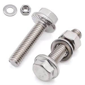 Glvaner UKGN34075-6 Edelstahl Schraubenset 6 Einheiten