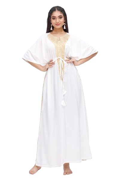 Jaipur Export Quality Women's Premium Alpine Designer Nighties | Night Gown | Nightdress | Fancy Embroidered-picture-36