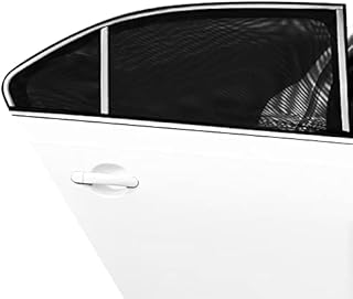 High Elasticity Car Window Sun Shades 2 Pack, UPXDUMI Car Sunshades Full Cover Rear Side Window, Sun Screen, Sun Visor, Blocks UV Rays, Protection for Baby, Kid or Pet, Universal Easy Fits Car Blind