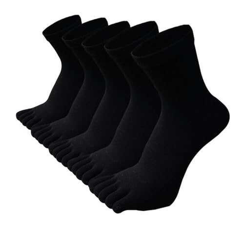 Calcetines de hombre de algodón grueso ZONTO de talla grande para otoño e invierno en negro