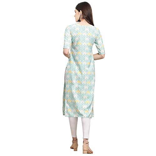 Image of Pinkmint Women's Crepe Digital Print Straight Kurta