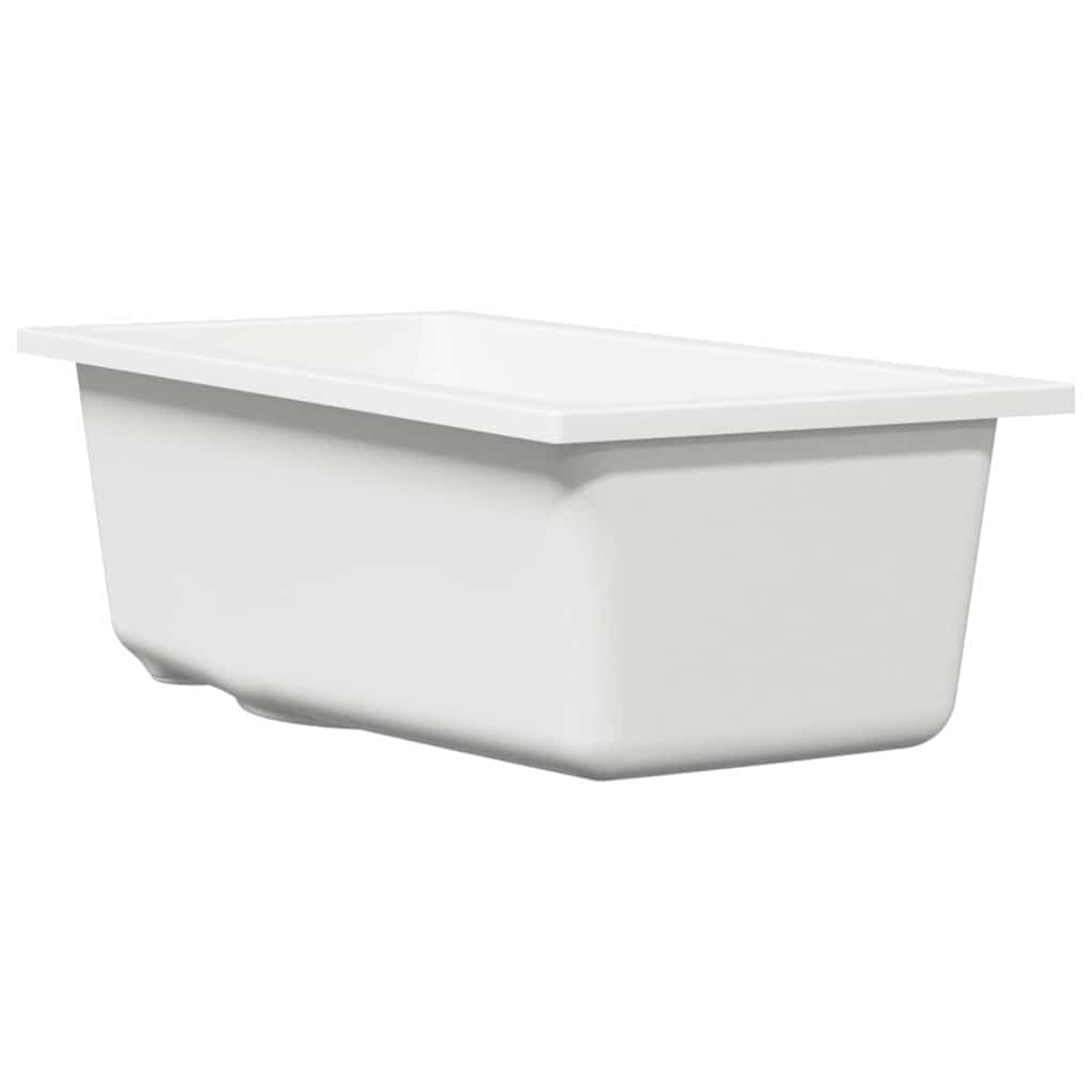Biały granit kompozytowy zlewozmywak kuchenny 21 x 44 x 14 cm