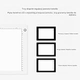 Art Light Pad Podświetlany Stolik, Bezstopniowe Przyciemnianie LED A3 Art Light Box Stół do Kopiowania z Kablem USB 1,5 M, Digitalizuj Rysunki i Zdjęcia