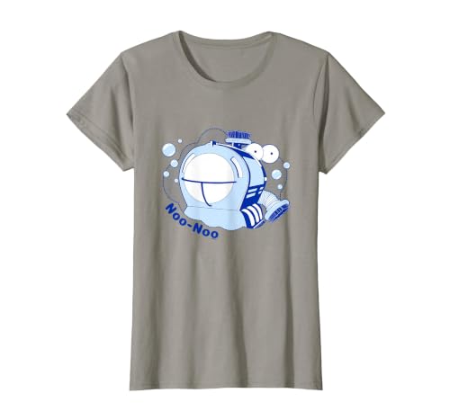 Teletubbies NOO-NOO Naughty Vacuum Vintage T-Shirt, Women, Slate Grey, Large