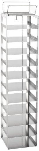 Heathrow Scientific HD2862AC Edelstahl-Rack mit Gefrierschränke, vertikal, 11 Fächer für 53 mm hohe Boxen