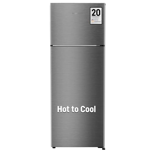 Image of Liebherr 245L 2 Star inverter, Hot to Cool, Pocket Handle, Frost Free Double Door Refrigerator, 20 Years Warranty on Compressor, Freezer 51 L, Vegetable Organiser, Silver steel (2024 Model)
