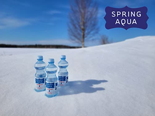 SPRING AQUA Natural Still Water | Immune Support Mineral water- No Added Flavors, Zero Calories | Smooth Spring Water- 500 ml (Pack of 12 PET Bottles)