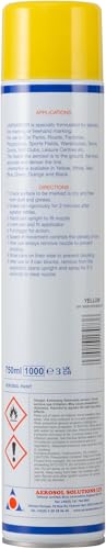 Image of Aerosol Solutions Line Marker Yellow 26 Oz | Grass and Road Spray Paint, All Purpose Striping Paint | Perfect for Construction, Safety Zones, Sports Fields & Pavement (Pack of 2)