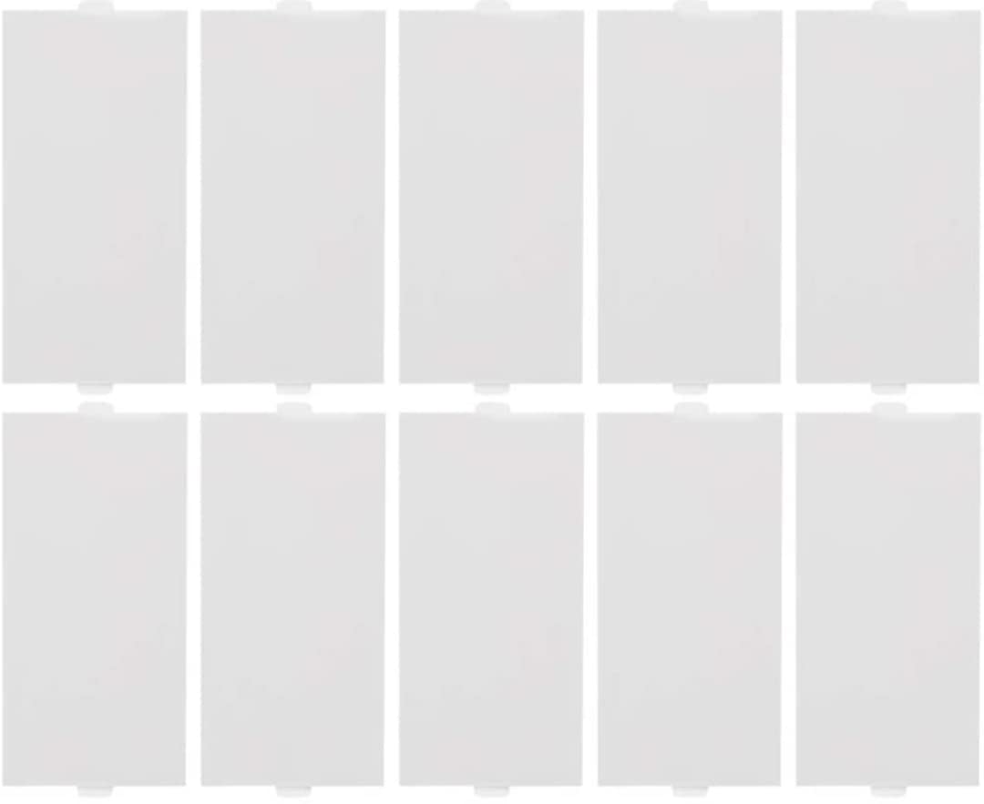 Modular Blanking Glossy Finish Plates Switch Cover (White, Small) Polycarbonate Material (Pack of 10)-image-30
