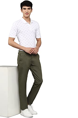 Image of Allen Solly Men's Mid Rise Slim Casual Pants