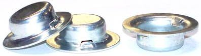 5/8 Hat-Style Push-On Fasteners/Steel/Zinc / 250 Pc. Carton