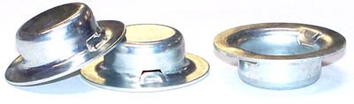 5/8 Hat-Style Push-On Fasteners/Steel/Zinc / 250 Pc. Carton