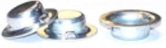 3/4 Hat-Style Push-On Fasteners/Steel/Zinc / 100 Pc. Carton