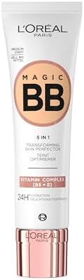 L'Oréal Paris BB C'est Magic jasny do średniej, Blemish Balm Cream (BB Cream) dla naturalnie wyglądającej cery, nawilżający, 30 ml