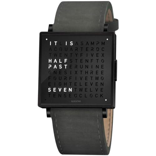Image of Qlocktwo W 35mm Black Anthracite