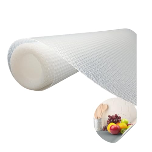 AZERODESIGN-Protector Cajones Cocina-Esterilla Antideslizante Recortable-Protector para Cajones-Alfombrilla para Cocina-Protector Encimera-Organizador Cajones (Transparente, 1.5)