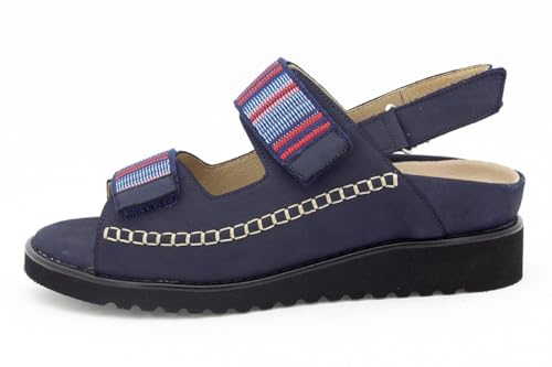 Sandales semelle amovible femme PieSanto 240413 cuir nubuck confort Tan