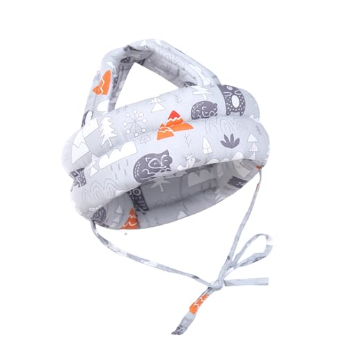 Protector de Cabeza para Bebé,Protector Cabeza Bebe,Casco de Seguridad Ajustable para Niños Pequeños Que Aprenden a Caminar,Gorro Protector Suave Anticaídas para Que los Bebés Aprendan a Caminar