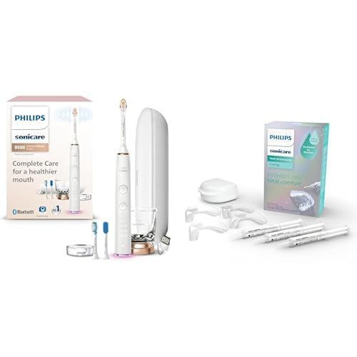 Philips Sonicare DiamondClean Smart 9500 Electric Toothbrush Rosegold The New Teeth Whitening Kit