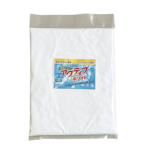 【詰替】〔 無添加 〕 こすり洗い不要 ガンコ汚れ専用洗剤 泥スッキリ アクティブホワイト 216回分 / 蛍光剤 着色料 漂白剤 リン酸塩 人工香料 防腐剤 石油由来界面活性剤 ゼロ 粉末洗剤