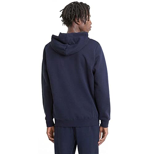Image of Puma Men's Essentialentials Small Logo Full-Zip Hoodie | Comfortable Cotton-Polyester Blend Jacket with Adjustable Hood & Pockets | Ideal Hoodie Sweatshirt for Workouts, Travel & Casual Wear