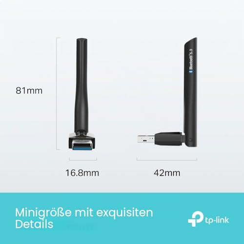 TP-Link UB500 Plus Bluetooth 5.3 USB-Adapter mit einstellbarer externer Antenne mit hoher Empfangsleistung – Ansicht 2