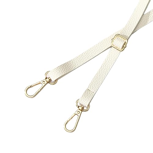 Bag Shoulder Strap Purse Strap for Handbag Fashion Lightweight,PU Leather, Replacement Cross Body Strap for Purse Making Clutches Small Bags, off white2