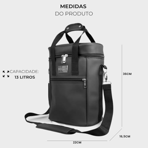 Bolsa Porta Vinho Wine Bag Térmica e Impermeável Para Bebidas 4 Garrafas Taças Com Alça Premium