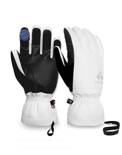 Pioneer Camp Winter Ski Gloves Men Women Waterproof Primaloft Gold Insulation Touchscreen Warm Snow Gloves for Snowboarding