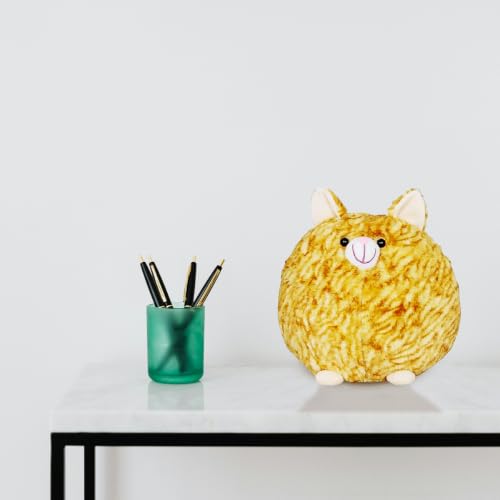 Image of Plush Fat Cat Soft Toy, Cuddly Stuffed Animal, 35 cm