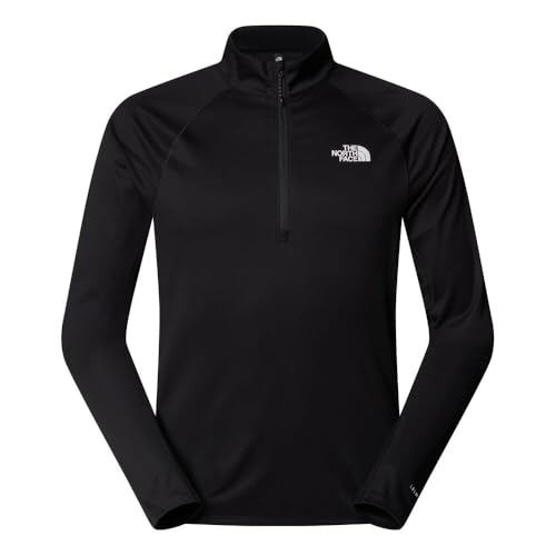 The North Face Men's Sunriser 1/4 Zip Long Sleeve top, TNF Black, L