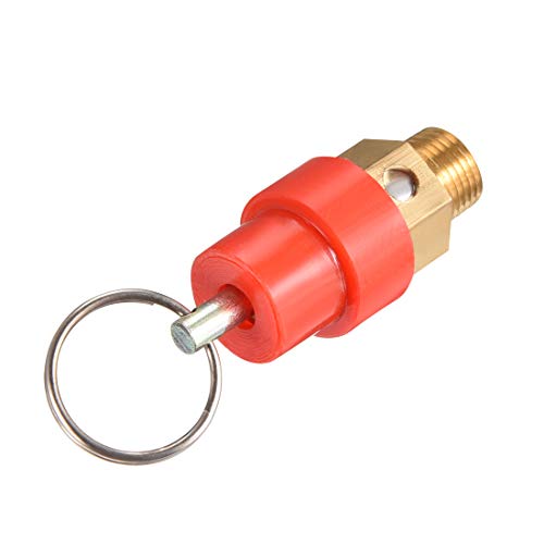 uxcell Safety Valve Air Compressor Pressure Relief Valve, 1/8" PT Male