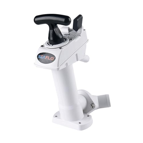 LIGHTEU®, SEAFLO SFMTP-03 Kit de conversion électrique vers manuel pour toilettes marines – Kit pompe à main avec système Twist-Lock – Unité de pompe...