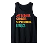 Photo Gallery awesome since september 1982 men women birthday vintage 1982 canotta Photo Gallery awesome since september 1982 men women birthday vintage 1982 canotta