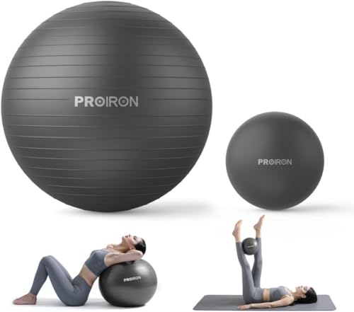 Ballon de gym très épais PROIRON anti-dérapant avec pompe rapide
