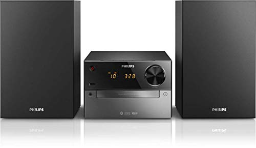 Philips Bluetooth Stereo System for Home with CD Player, Wireless Streaming, MP3, USB