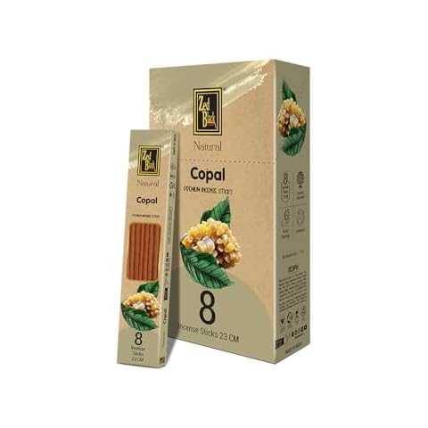 Zed Black Copal Premium Incense Stick 8 Sticks Per Box Pack of 8 Relaxing,Refreshing & Energizing Incense Gift Pack Cover
