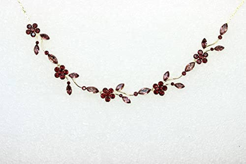 Image of Faship Gorgeous Rhinestone Crystal Floral Necklace Earrings Set