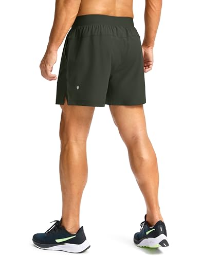 Image of Soothfeel Men's Running Shorts with Zipper Pockets 9 inch / 7 inch / 5 inch Quick Dry Eight Basketball Gym Workout Athletic Shorts