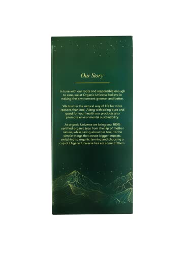 Image of ORGANIC UNIVERSE Chamomile Tea and Chamomile Citrus Tea Whole Leaf Tea Combo | Pack of 2, 50 Pyramid Tea Bags | Aromatic Flavours | 100% Organic Ingredients
