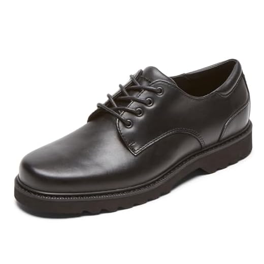 Rockport Men's Northfield Waterproof Oxford, Black, 8 Wide