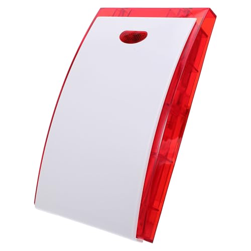 Artibetter Waterproof 12v Outdoor Sound and Light Security Alarm Siren with Flashing Strobe Light for Garage Home Industrial Anti-Theft Warning System
