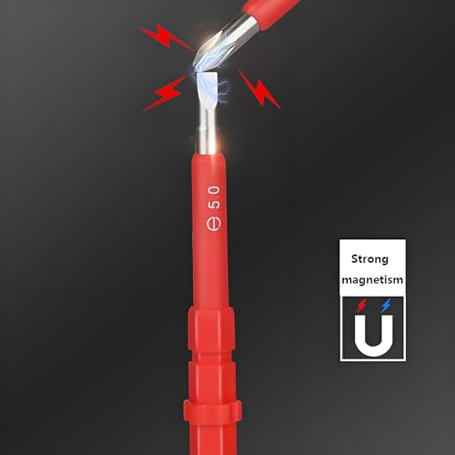 Image of Insulated Screwdriver Set for Electricians - Ergonomic Handle, Magnetized Tips, Durable for Electrical Work, Receptacle & Outlet Screwdriver, Multi-Tool (29 in 1)