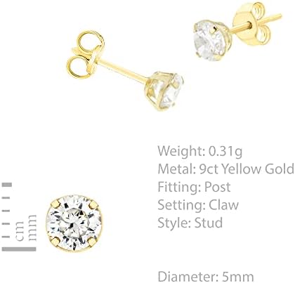Pendientes De Oro 18K Con Circonias